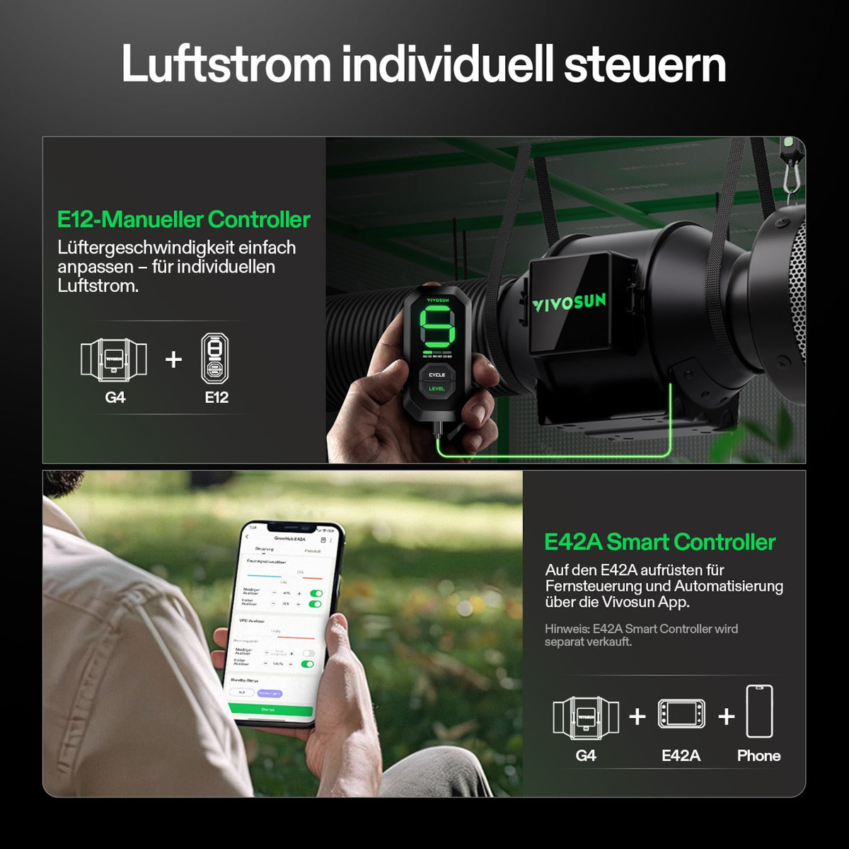 VIVOSUN AeroZesh G4 Abluftset 10 cm mit E12 – Galerie 7
