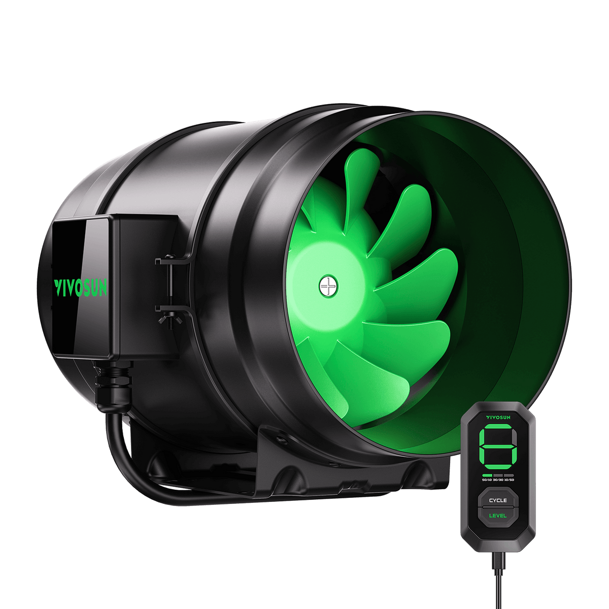VIVOSUN AeroZesh G8 Rohrventilator 20 cm mit E12 – Galerie 10