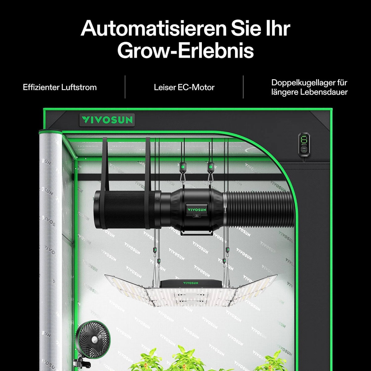 VIVOSUN AeroZesh T6 Abluftset 15 cm mit E12 – Galerie 2