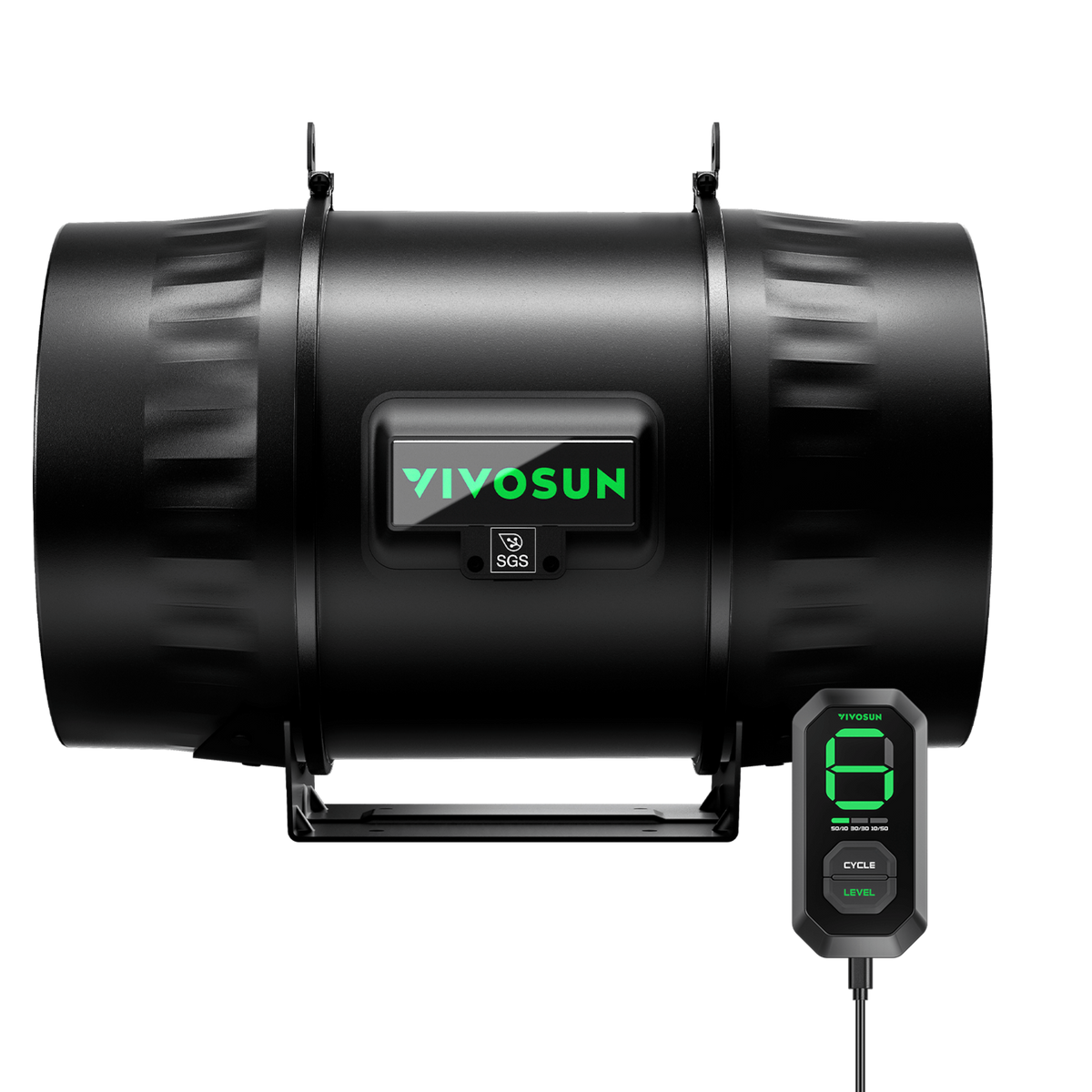 VIVOSUN AeroZesh T8 Rohrventilator 20 cm mit E12 – Galerie 1