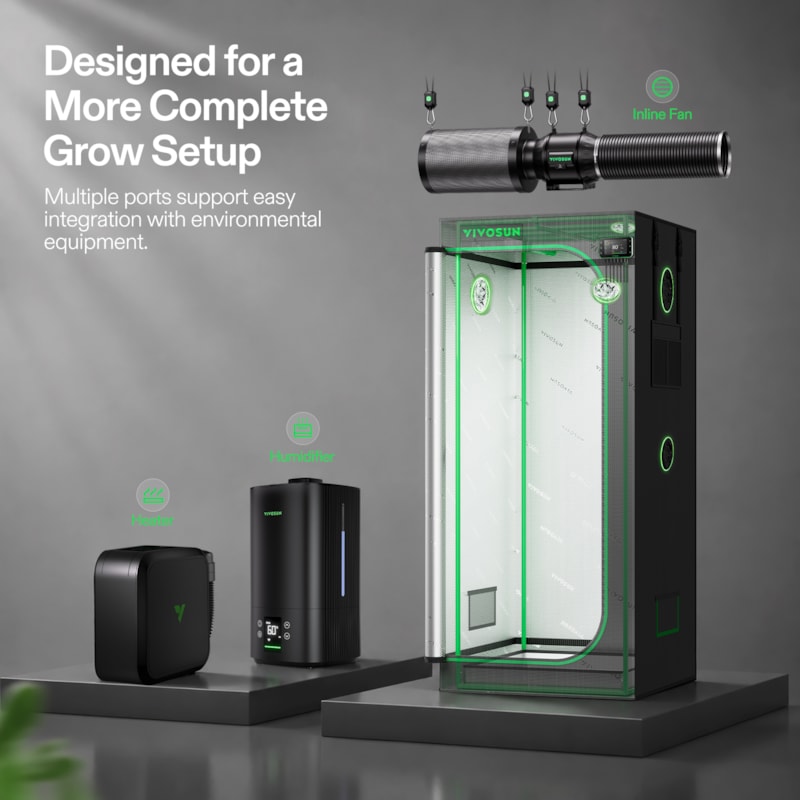 VIVOSUN P236 Growbox 70×70×160 cm – Galerie 6