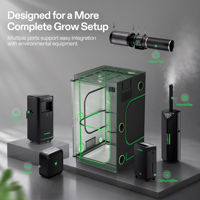 VIVOSUN P346 Growbox 100×100×180 cm – Galerie 7