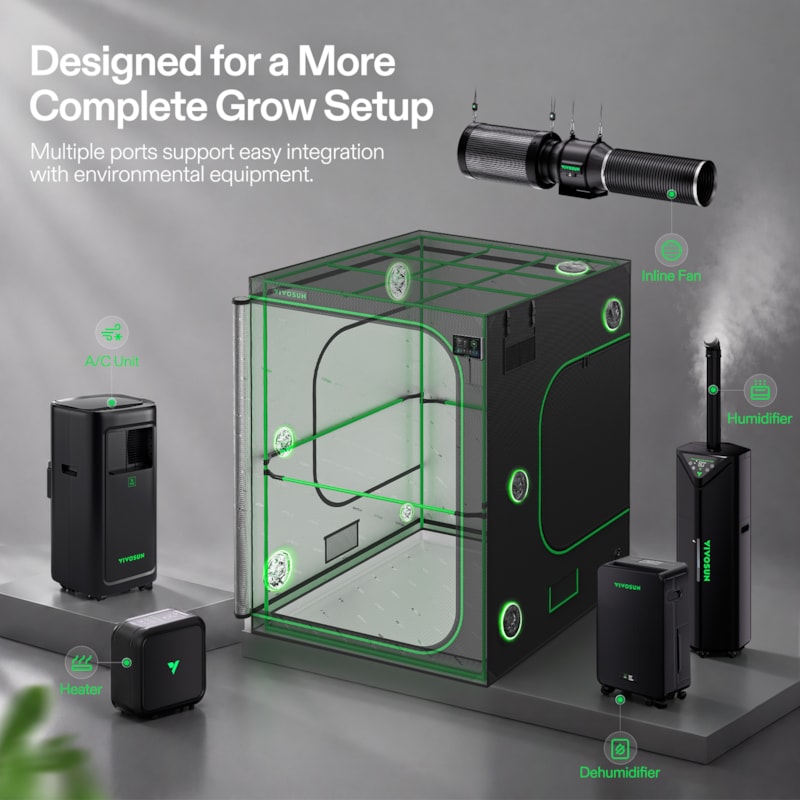 VIVOSUN P558 Growbox 150×150×200 cm – Galerie 7