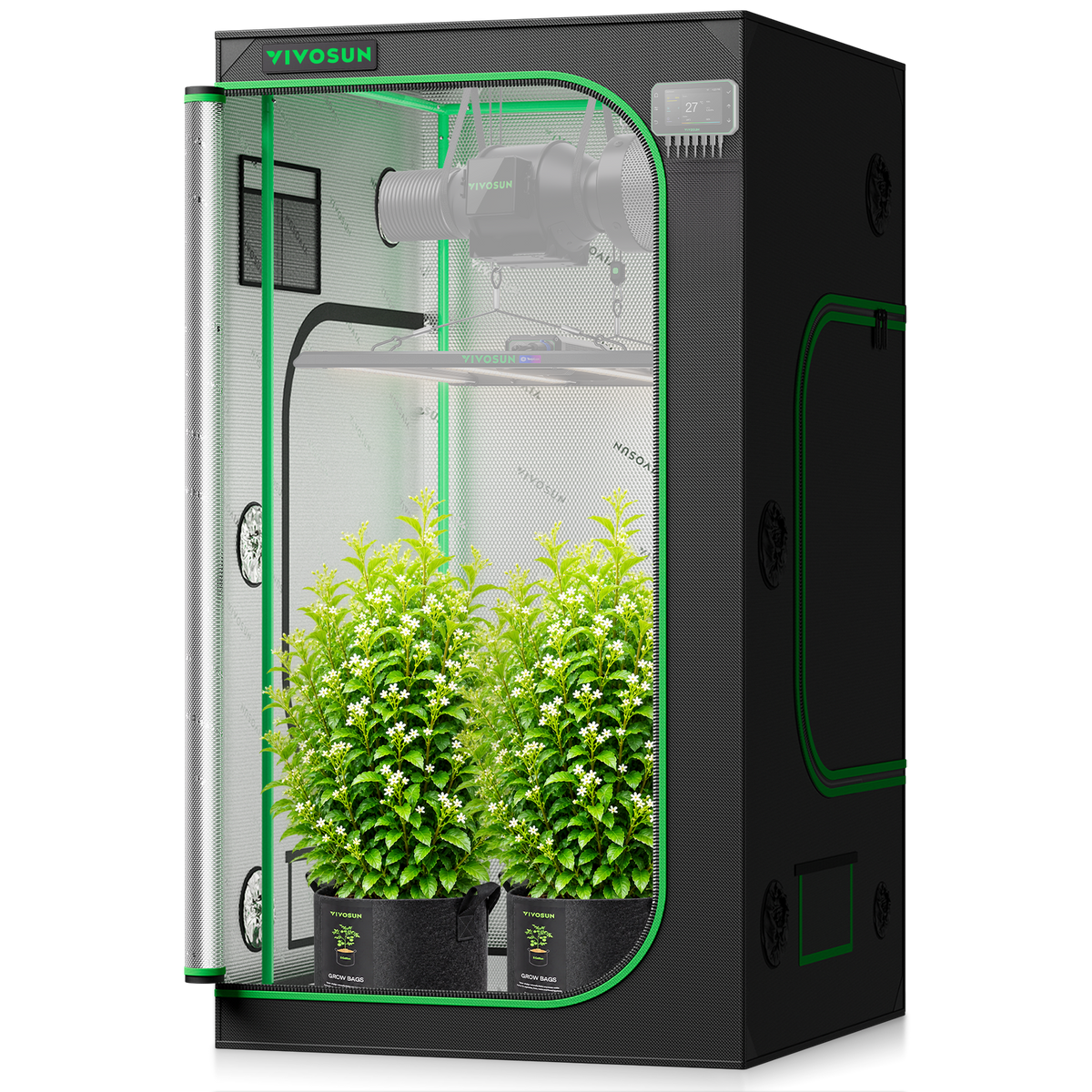 VIVOSUN S346 Growbox 100×100×180 cm – Galerie 8