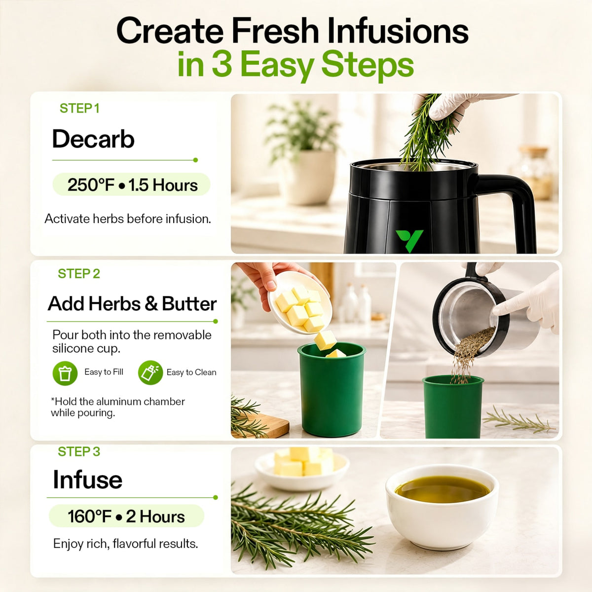 Mini Kräuter-Decarboxylator & Infuser – Galerie 3